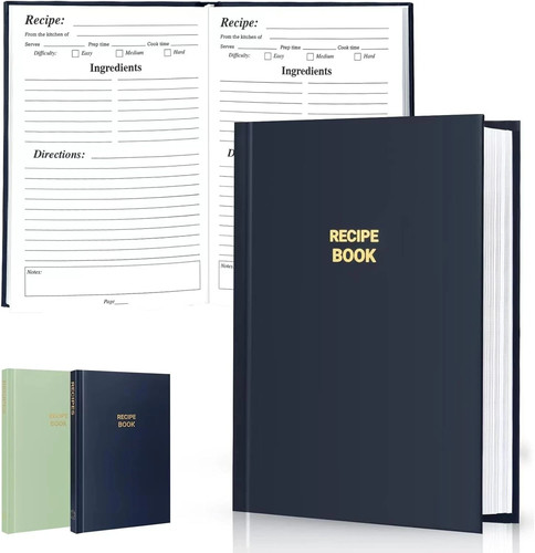 Perfect blank recipe book - blank,