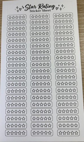 Blank star rating sticker - star,
