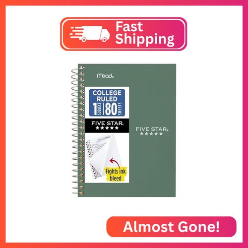 Five star spiral notebook 1 - five,