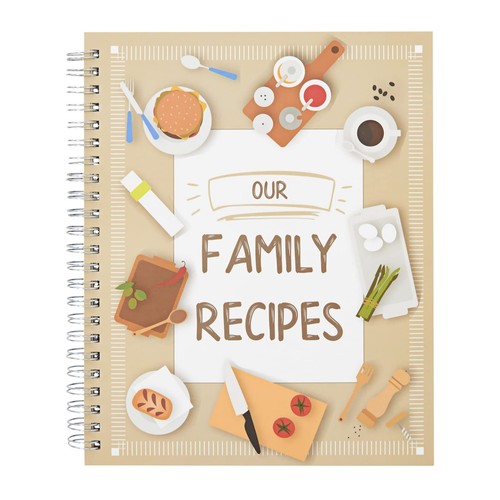 Family recipe book write - family, in